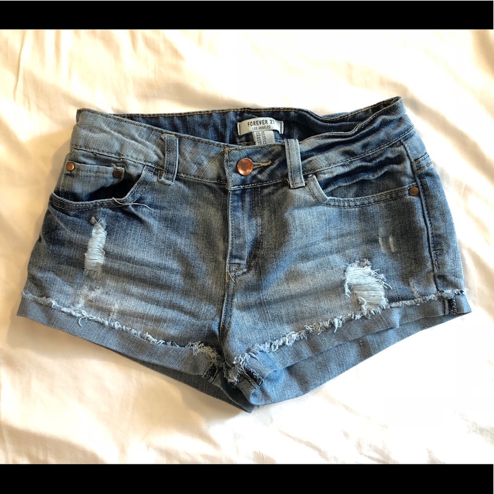 Denim shorts